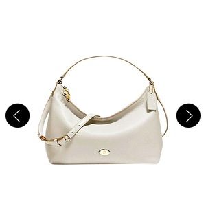 Coach Shoulder Celeste Pebbled Classic Ivory K1532-F36628 Gold/Chalk Leather